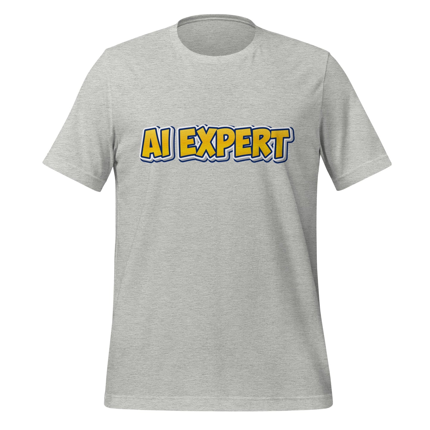 Image of the Yellow Comic AI EXPERT T-Shirt (unisex) Athletic Heather / M.