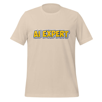 Image of the Yellow Comic AI EXPERT T-Shirt (unisex) Soft Cream / M.
