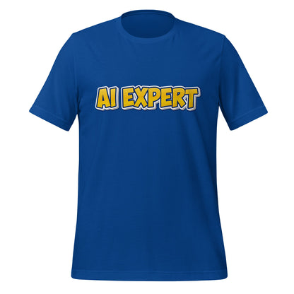Image of the Yellow Comic AI EXPERT T-Shirt (unisex) True Royal / M.
