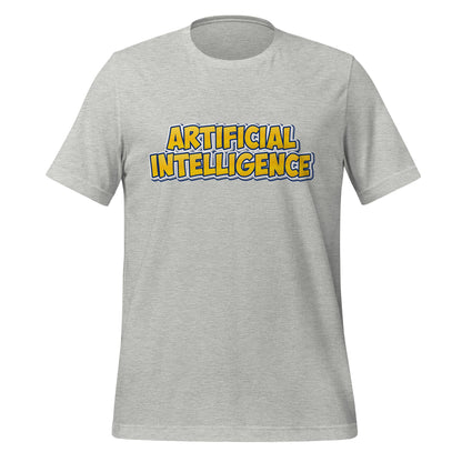 Image of the Yellow Comic Artificial Intelligence T-Shirt (unisex) Athletic Heather / M.